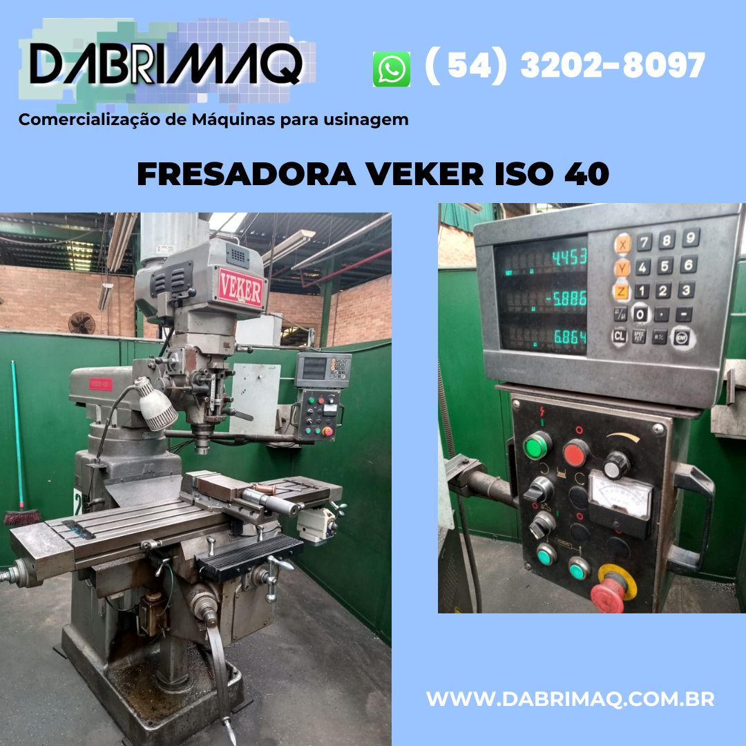 Fresadora Veker ISO 40