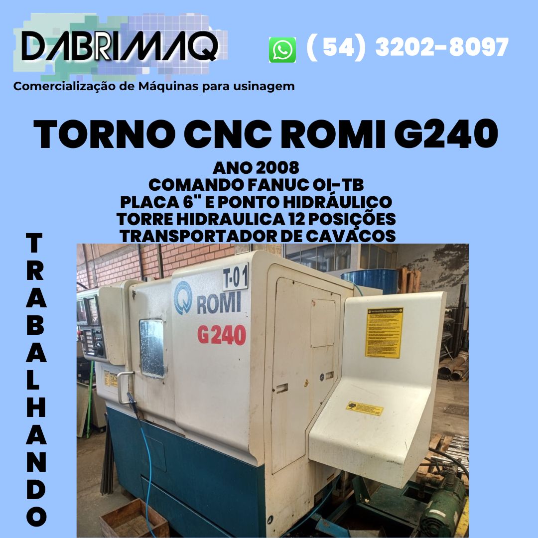 Torno CNC Romi G240