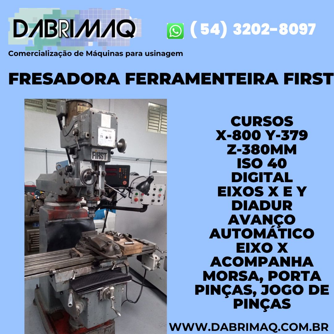 Fresadora Ferramenteira First ISO40