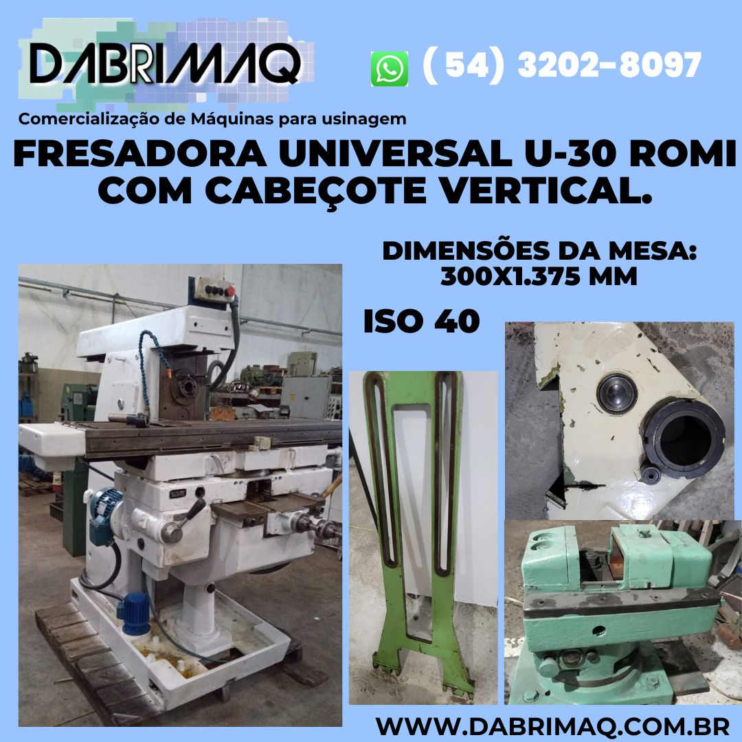 Fresadora Universal U-30 Romi