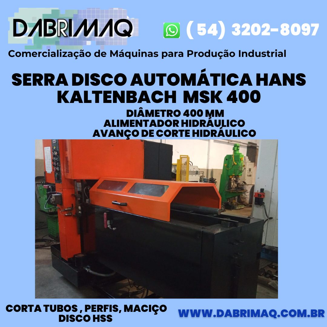 Serra Disco Automática Hans Kaltenbach MSK 400