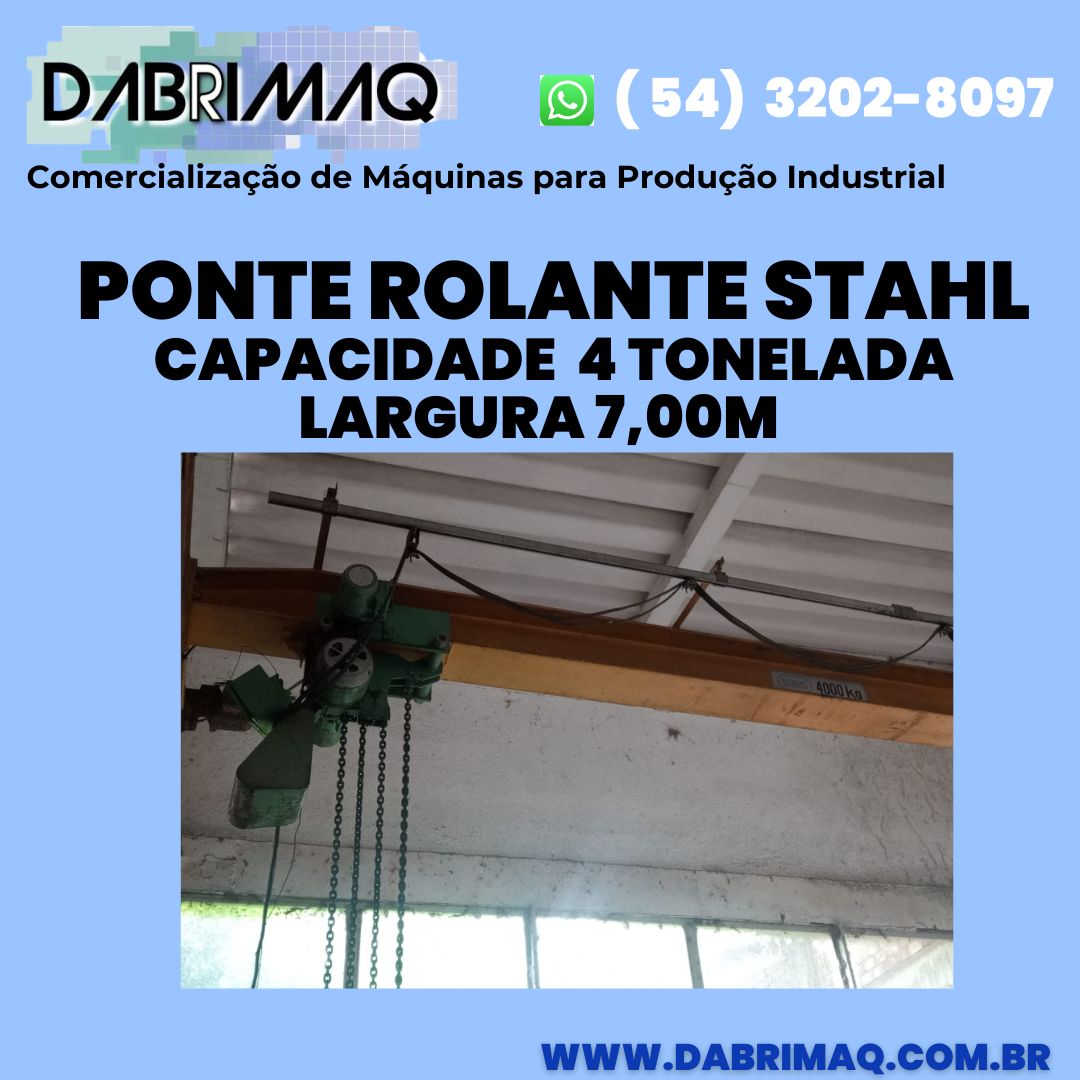 Ponte Rolante Stahl Cap 4 Ton x 7m