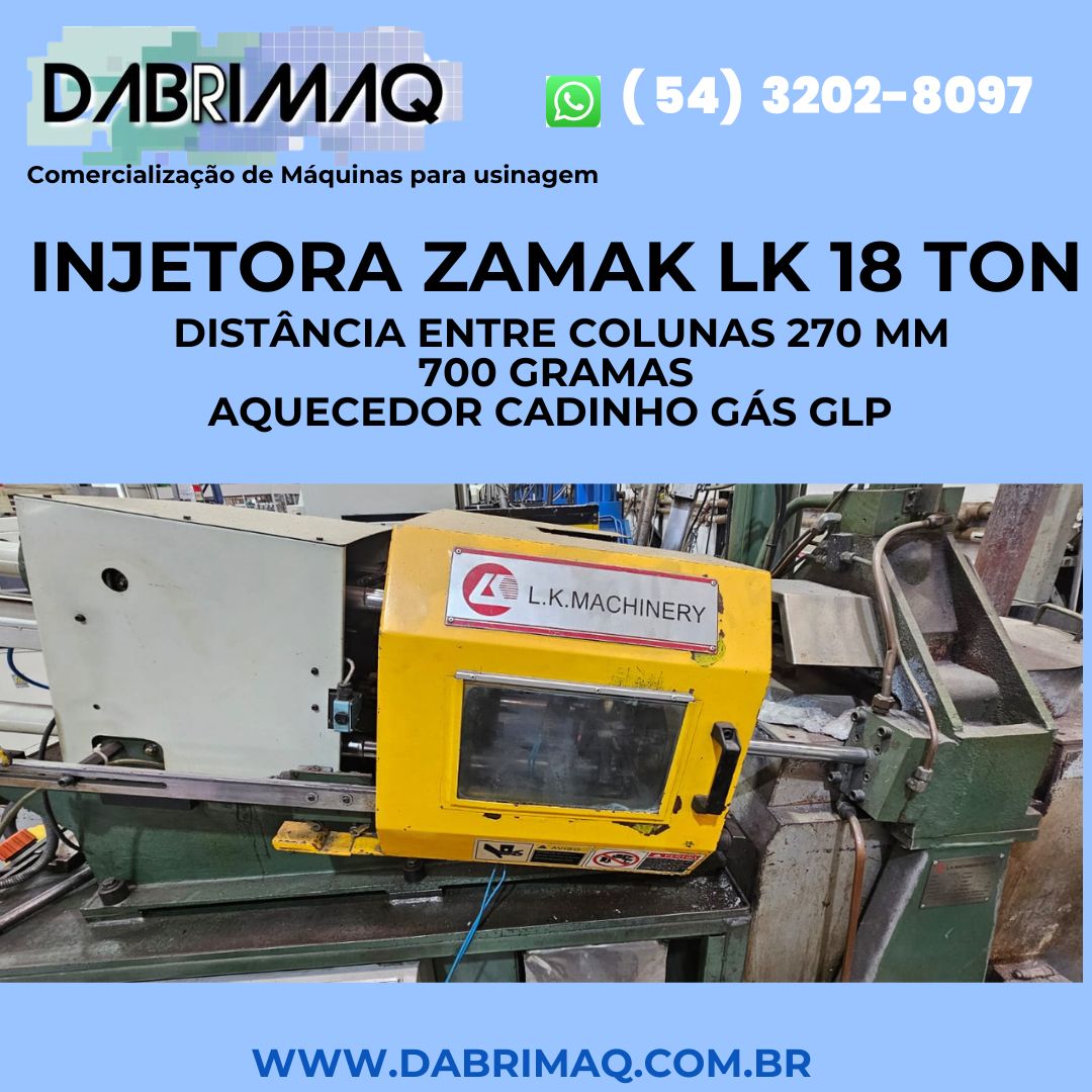 Injetora Zamak LK 18 Ton