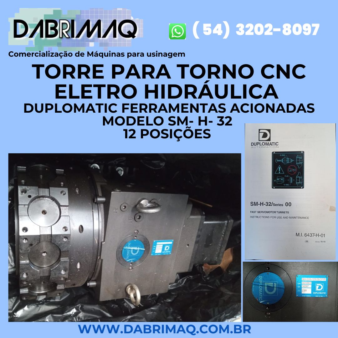 Torre para Torno CNC Eletro Hidráulica