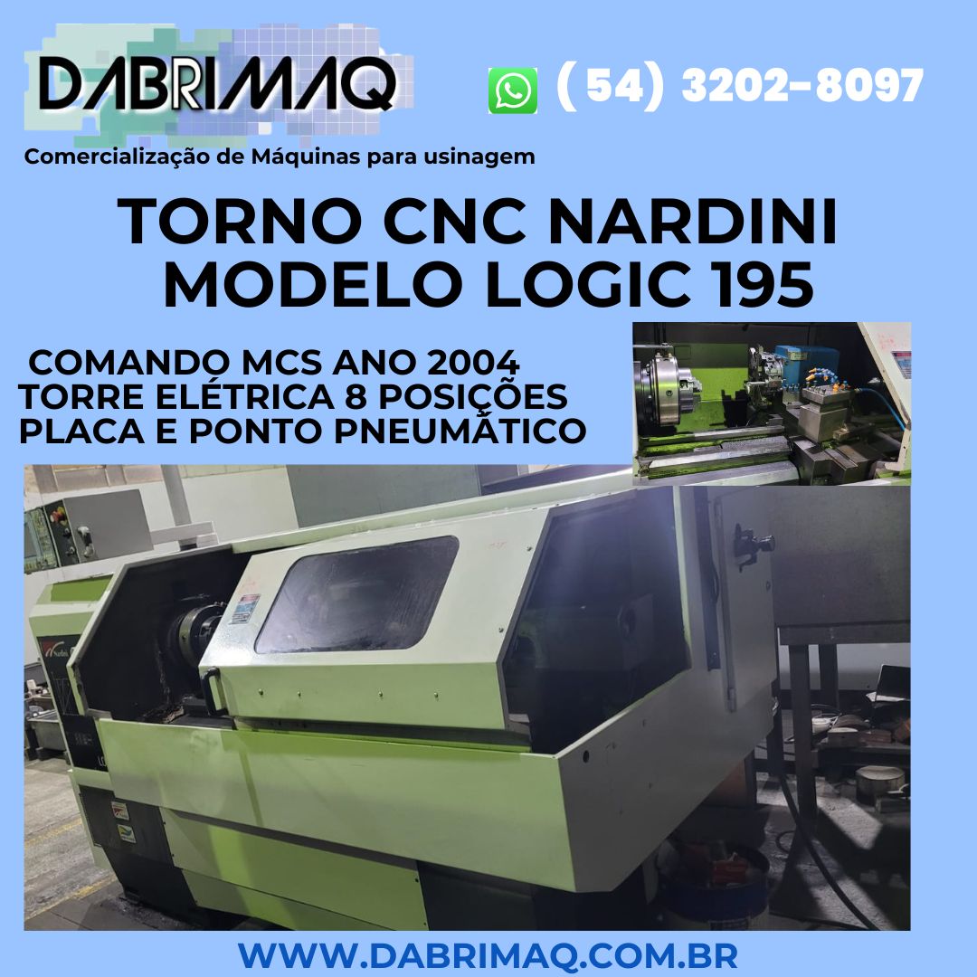 Torno CNC Nardino Md Logic 195