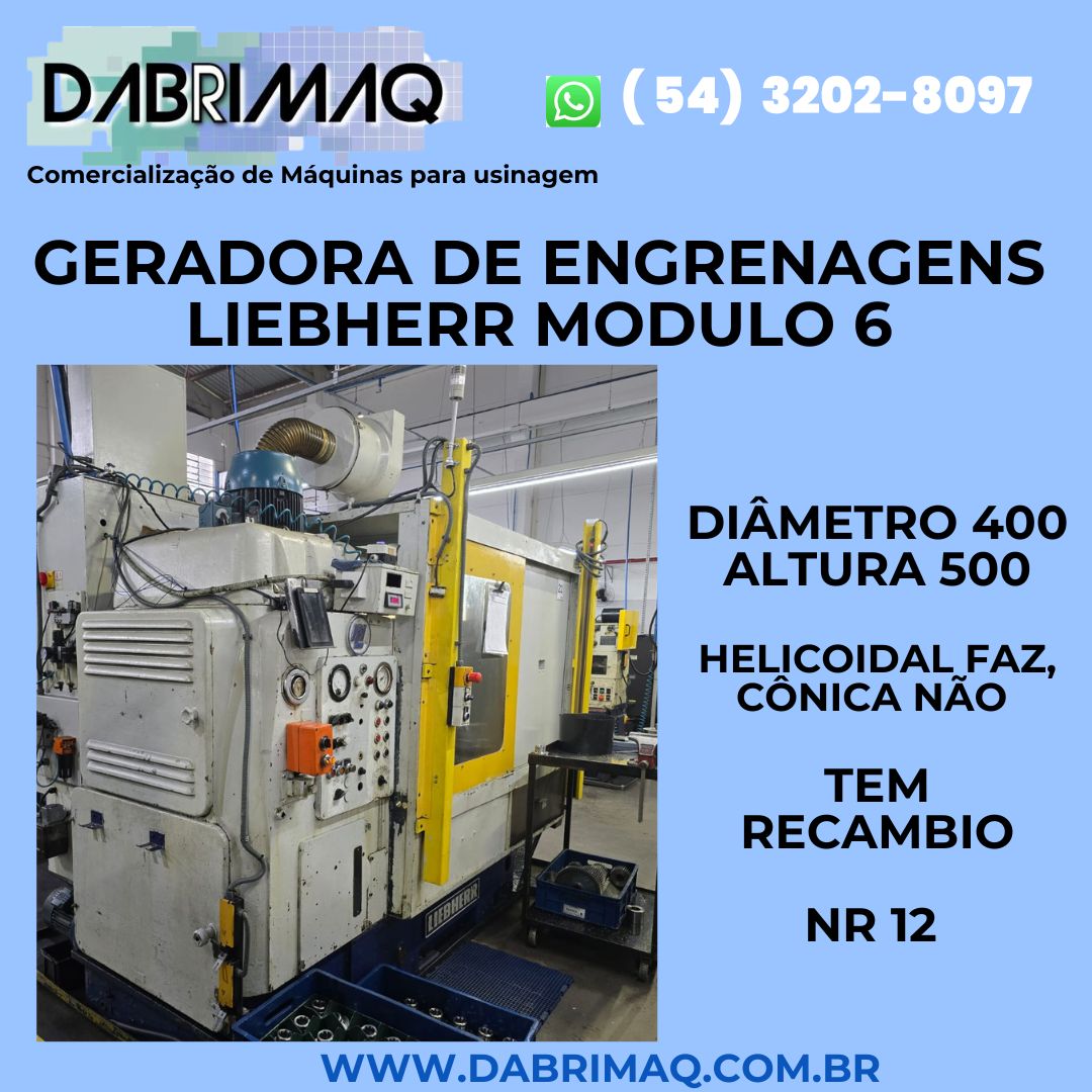 Geradora de Engrenagens Liebherr Módulo 6