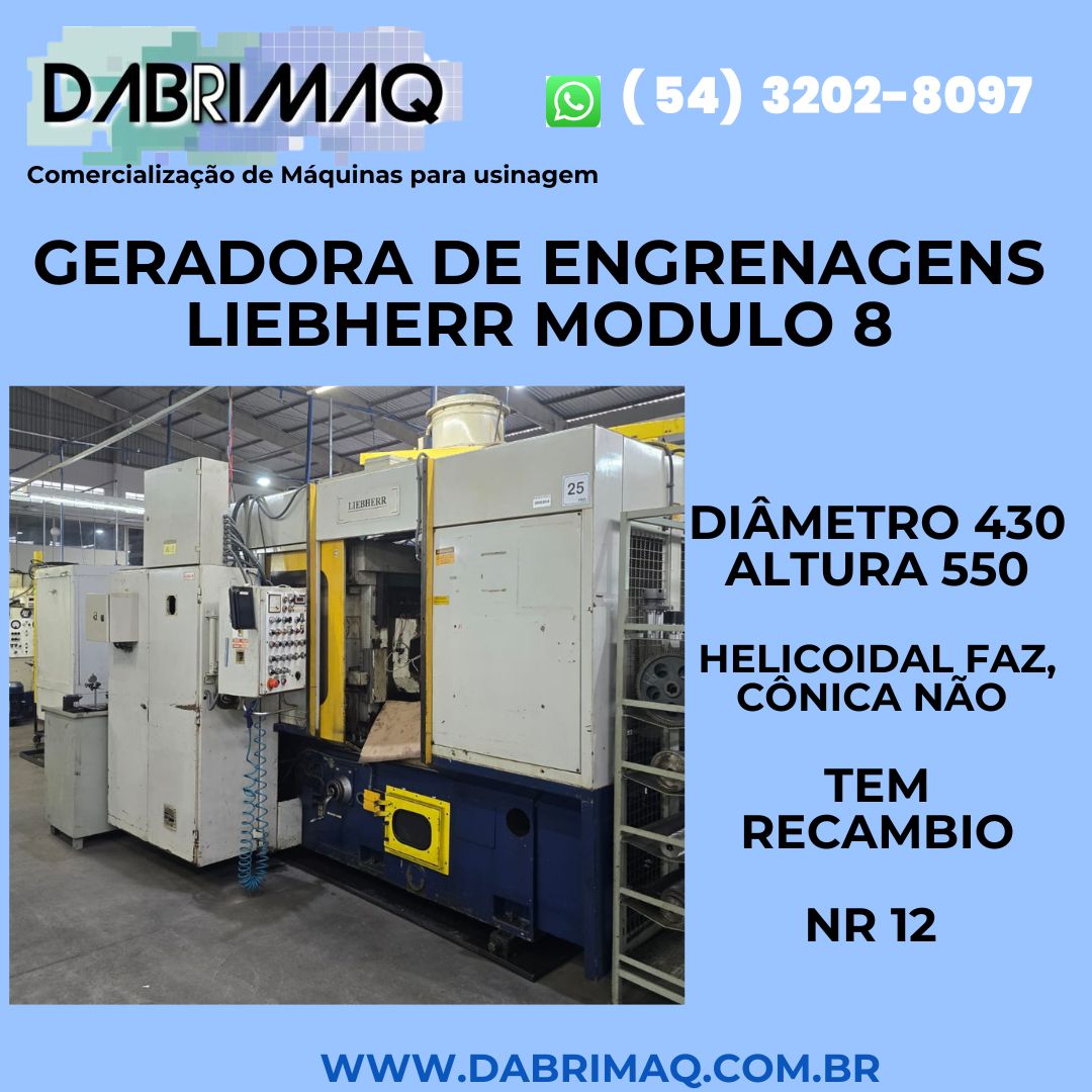 Geradora de Engrenagens Liebherr Modulo 8