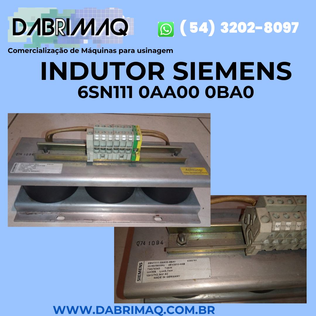 Indutor Siemens 6SN111 0AA00 0BA0