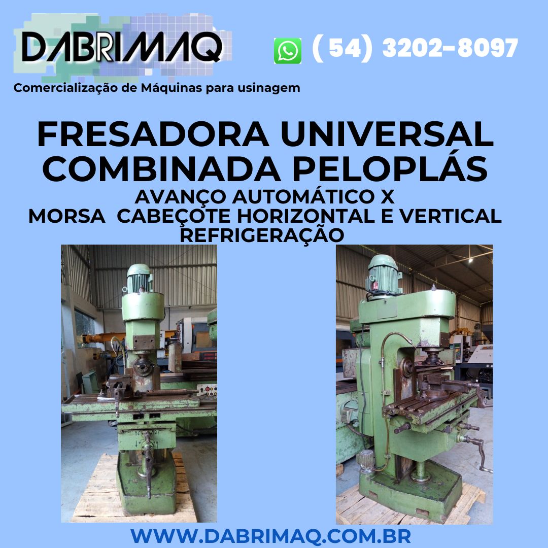 Fresadora Universal Combinada Peloplás