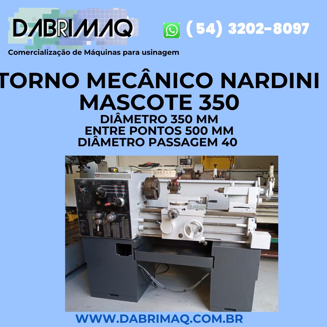 Torno Mecânico Nardini Mascote 350