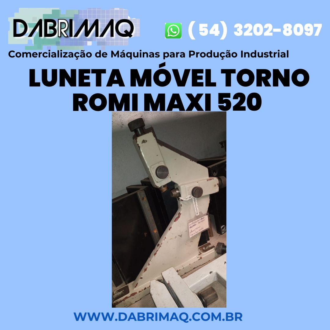 Luneta Movel Torno Romi Maxi 520