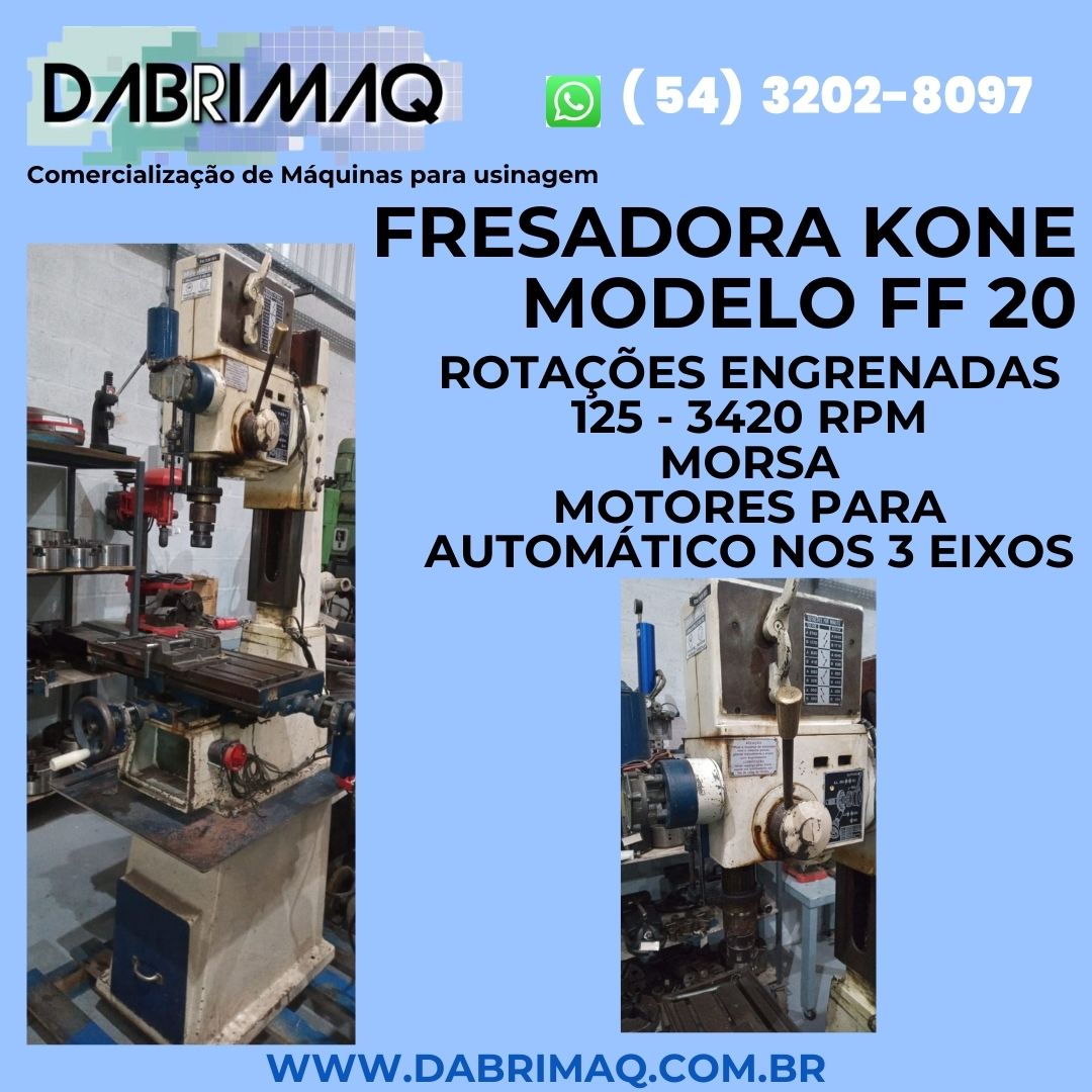 Fresadora Kone Modelo FF 20