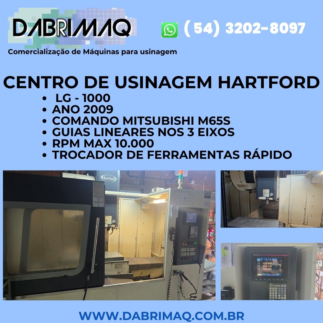 Centro de Usinagem Hartford LG – 1000