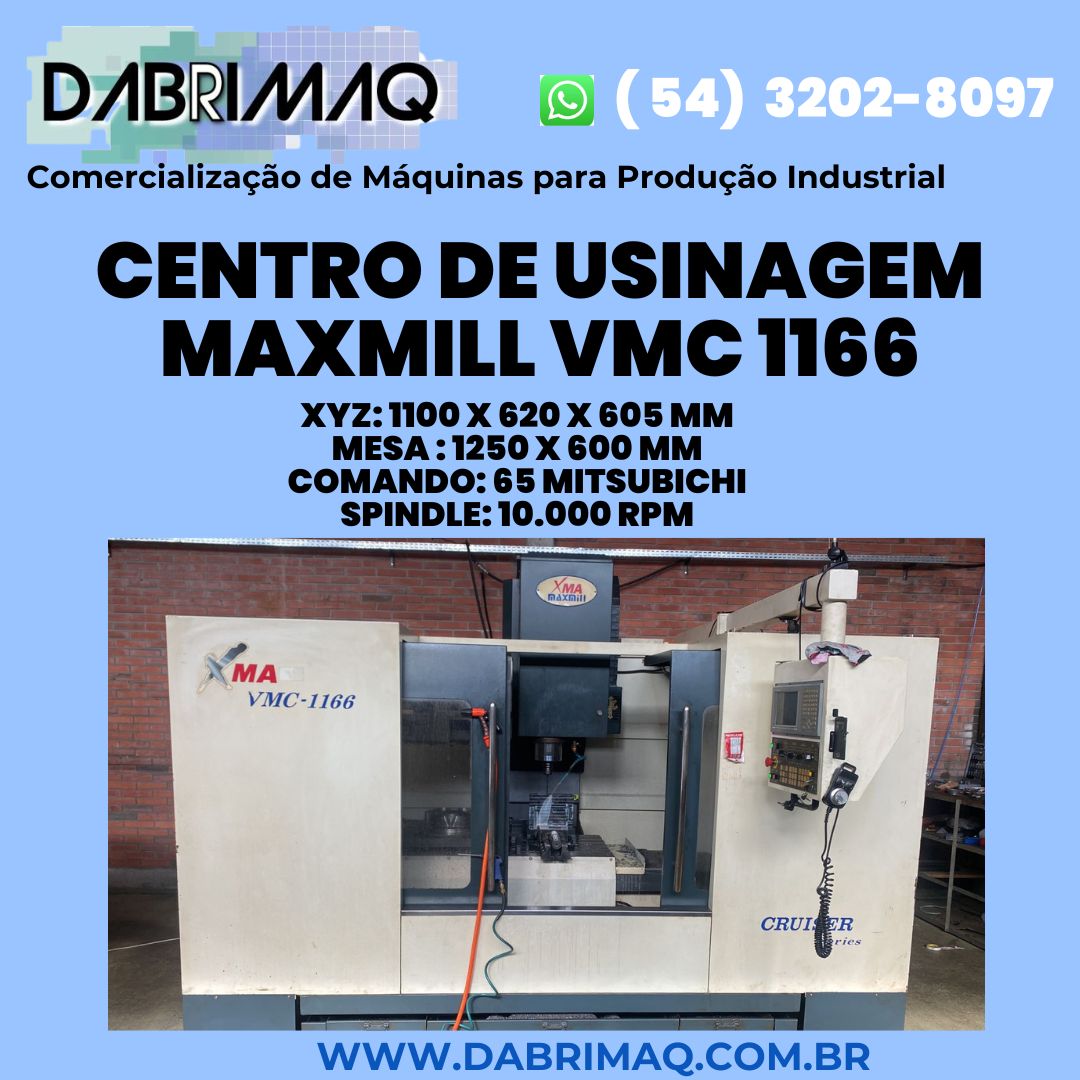 Centro de Usinagem Maxmill VMC 1166