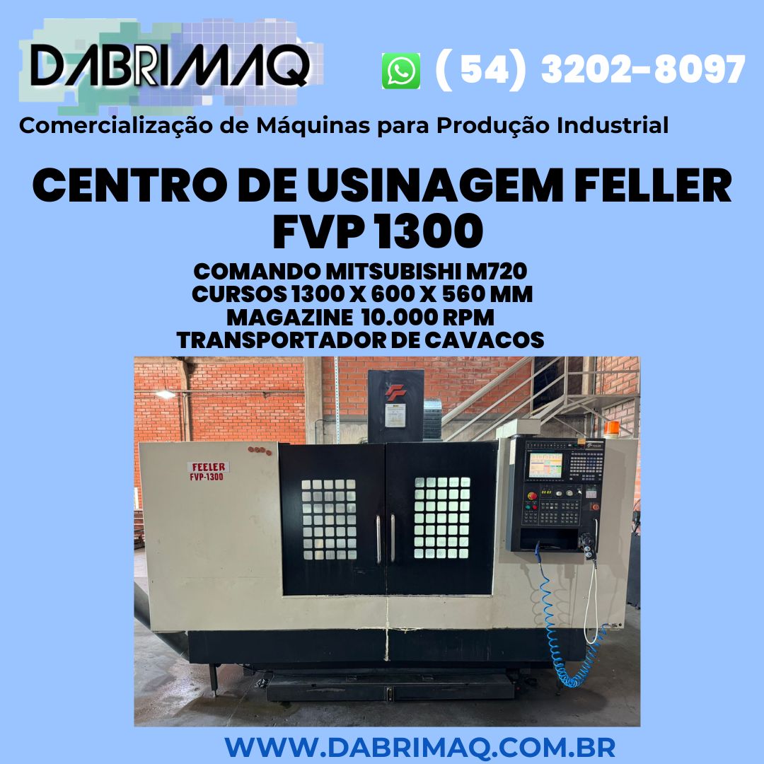 Centro de Usinagem Feller FVP 1300