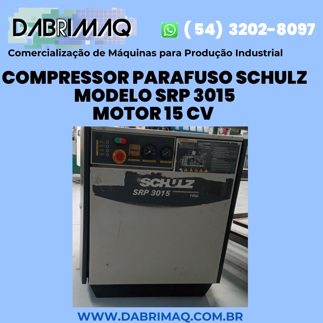 Compressor Parafuso Schulz Modelo SRP 3015