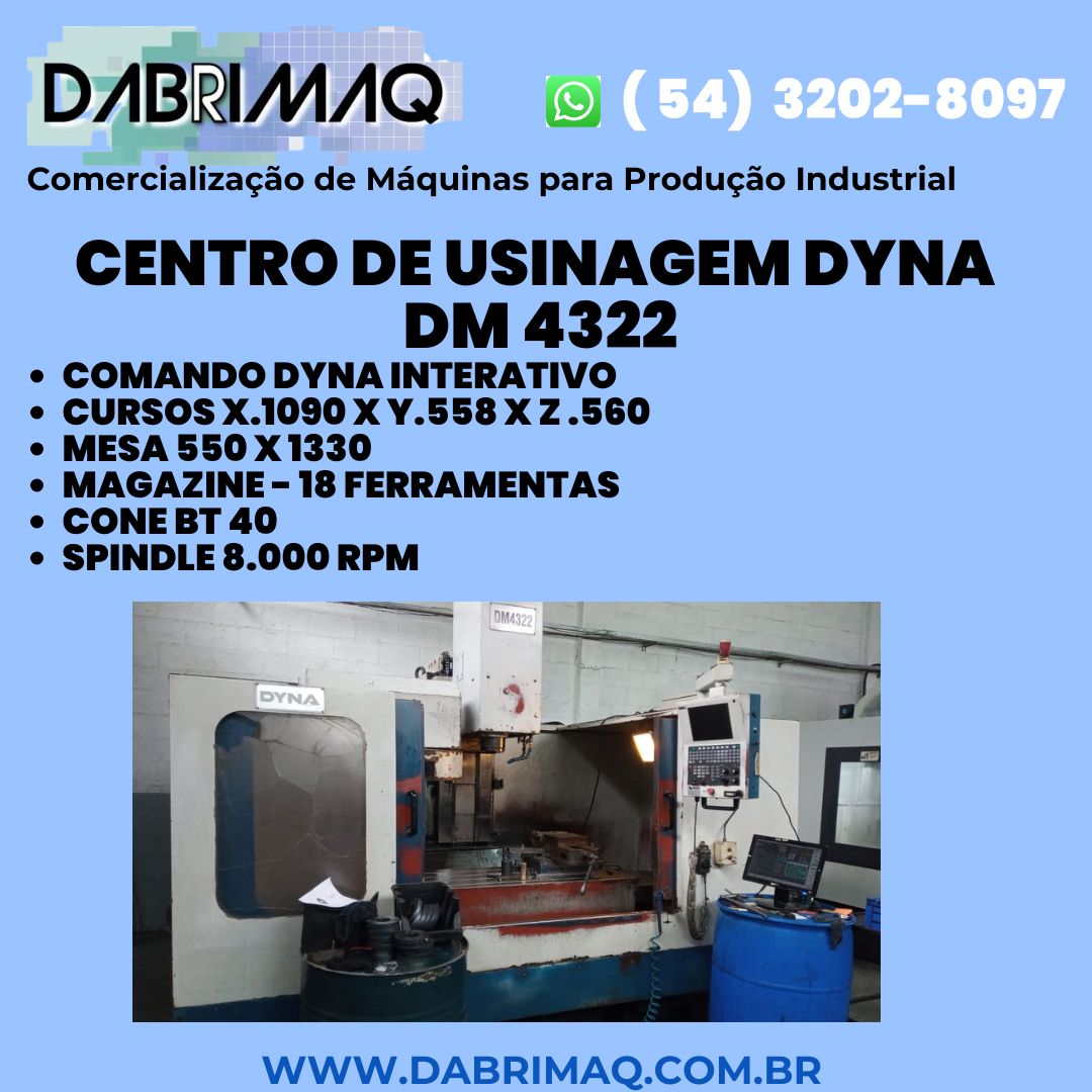 Centro de Usinagem Dyna DM 4322