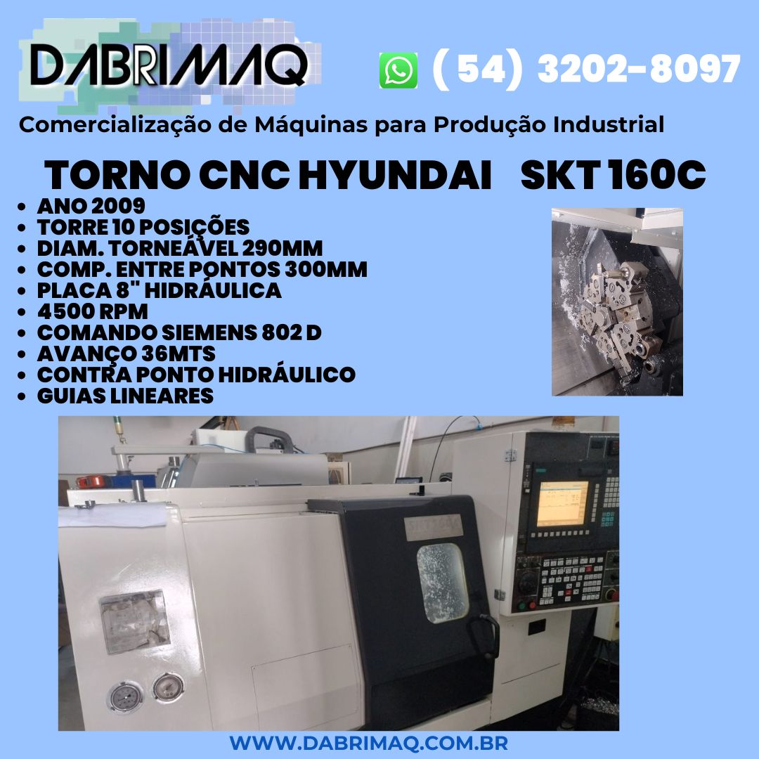 Torno CNC Hyundai SKT 160C