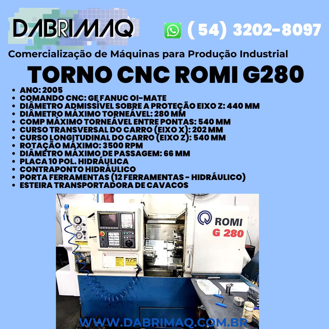 Torno CNC  Romi  G280