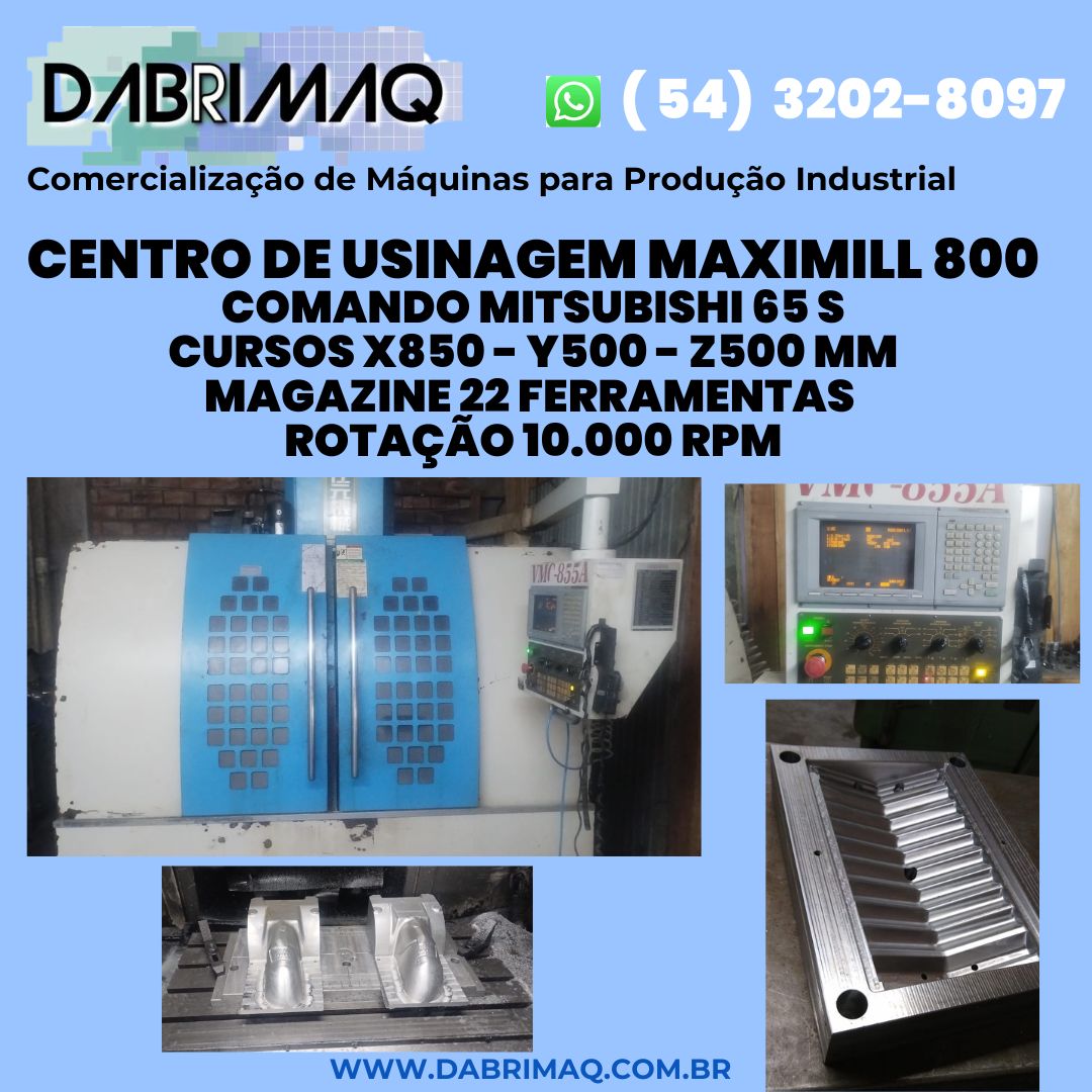 Centro de Usinagem Maximill 800
