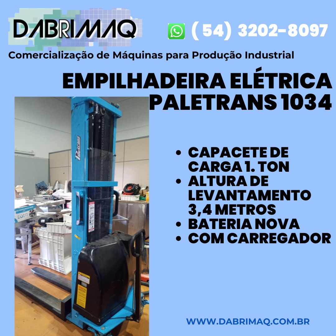 Empilhadeira Elétrica Paletrans 1034
