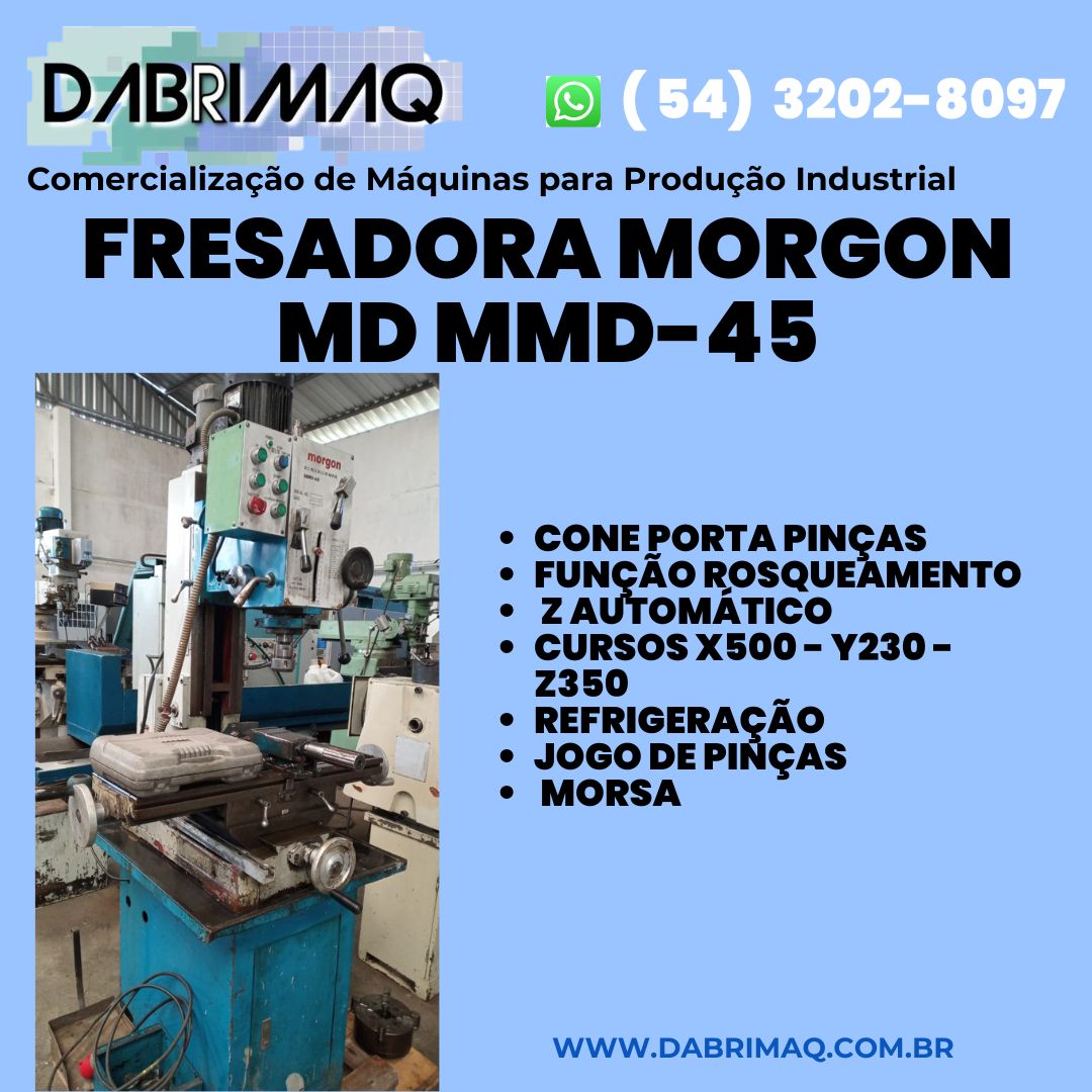 Fresadora Morgon Modelo MMD-45