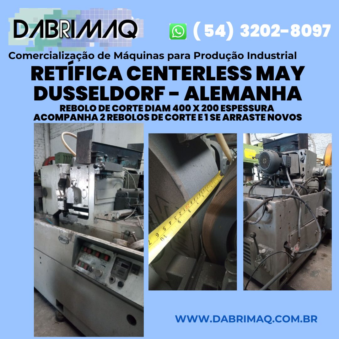 Retífica Centerless May Dusseldorf – Alemanha