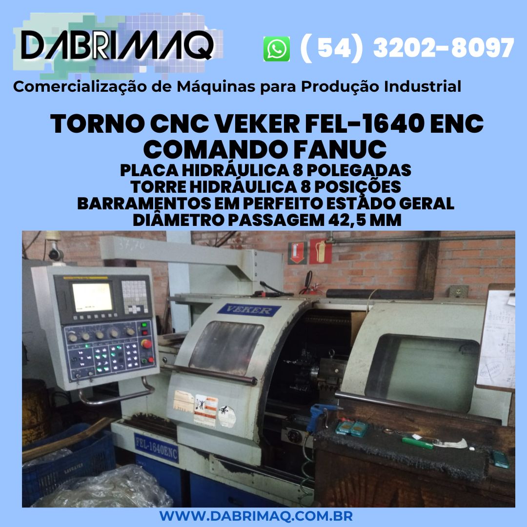 Torno CNC Veker FEL-1640 ENC