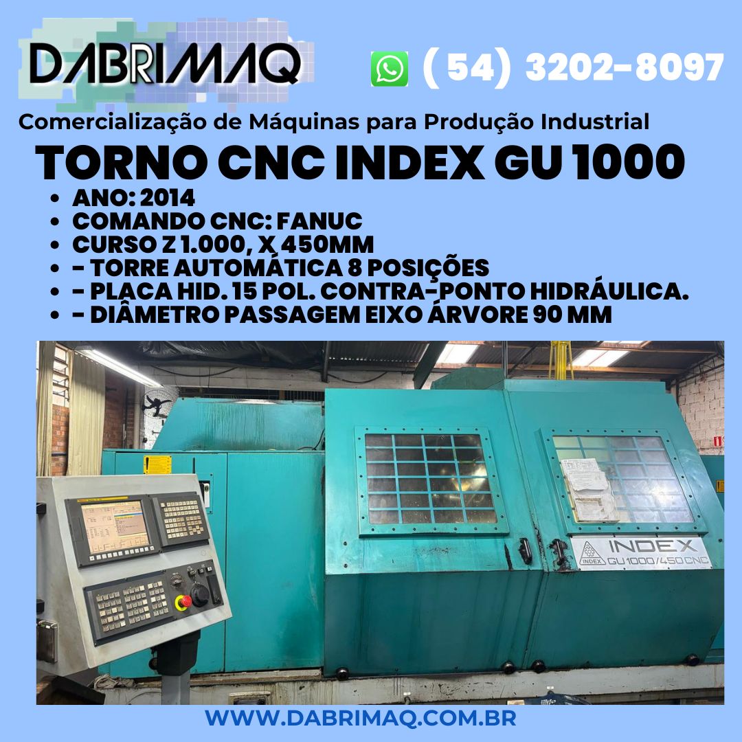 Torno CNC Index GU 1000