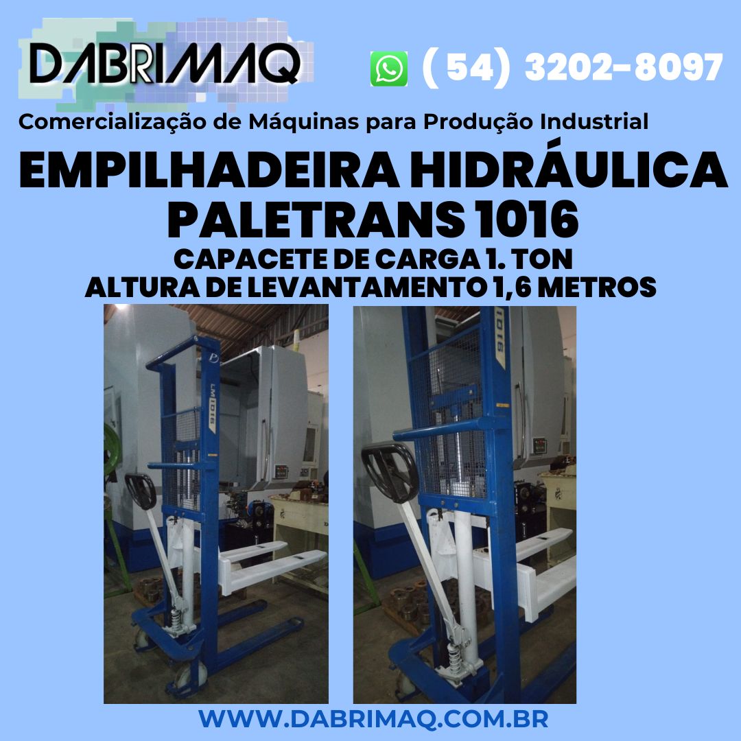 Empilhadeira Hidráulica Paletrans 1016