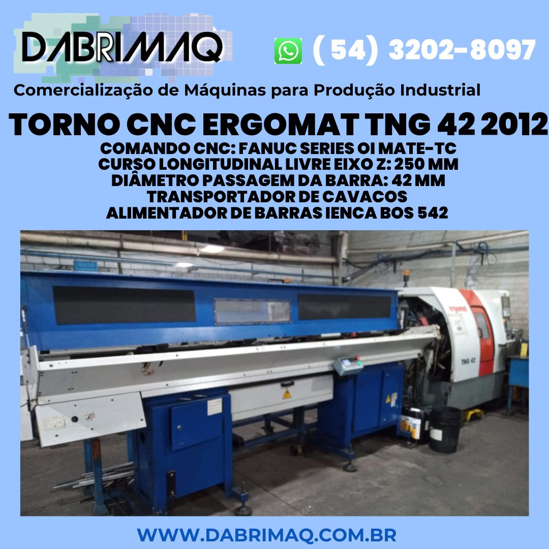 Torno CNC Ergomat TNG 42 2012