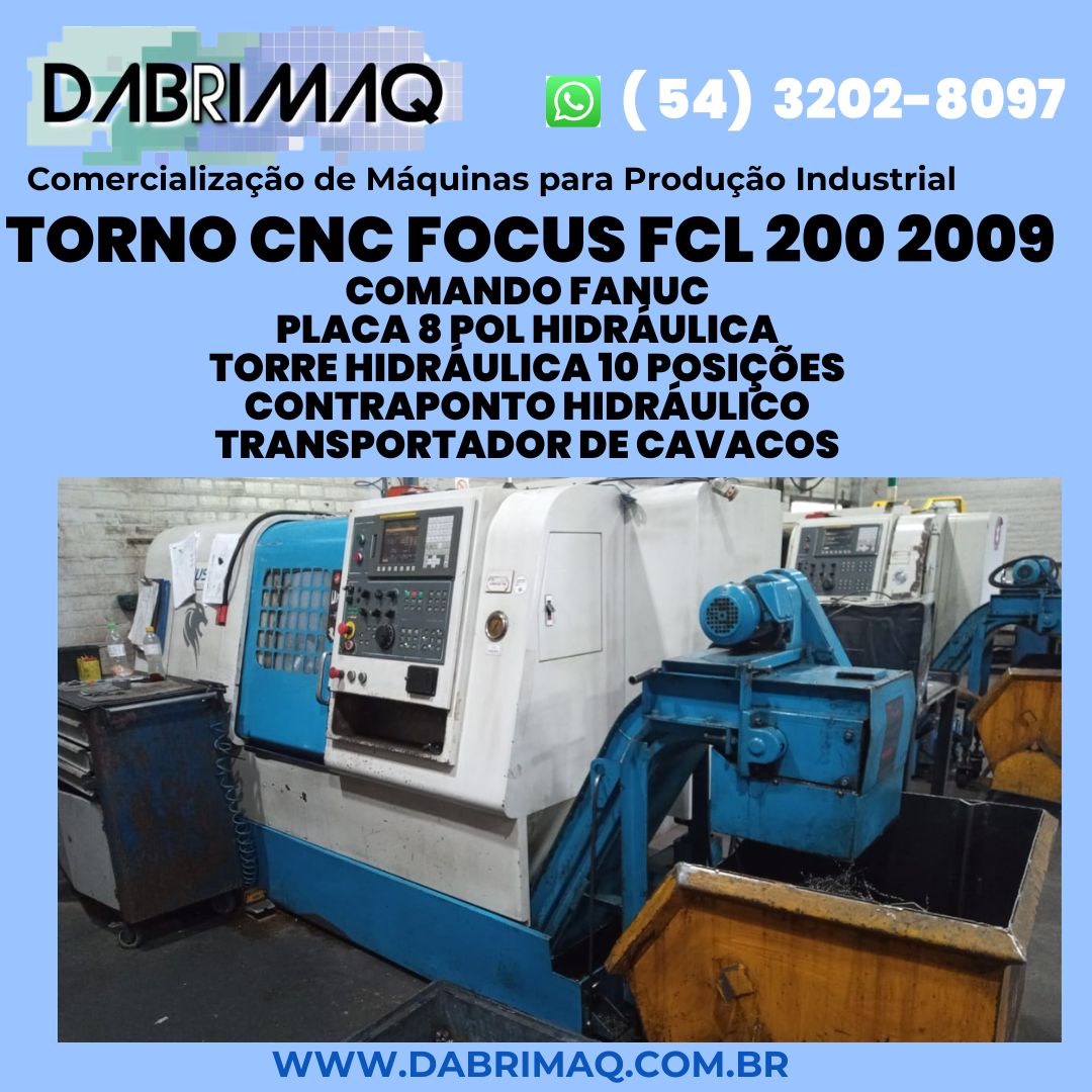 Torno CNC Focus FCL 200 2009