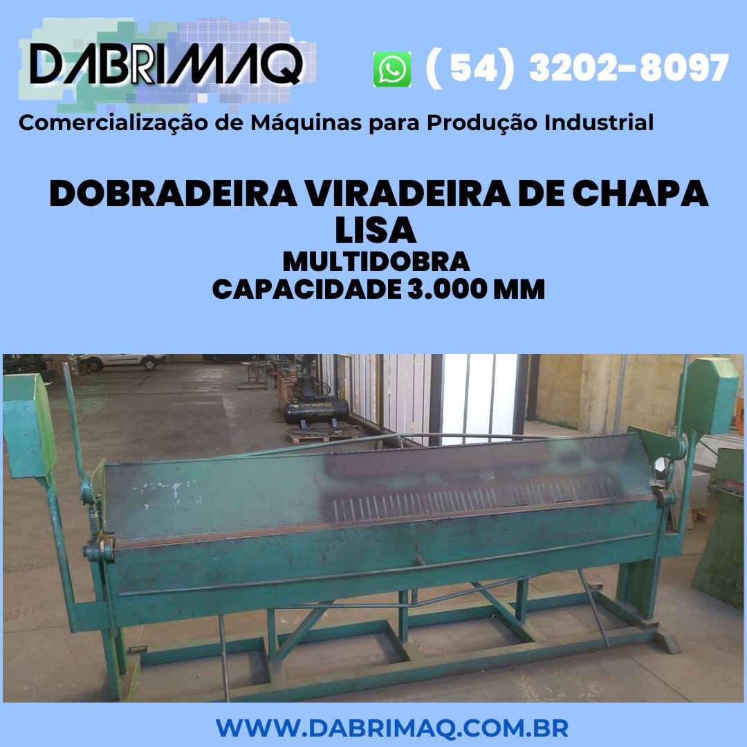 Dobradeira Viradeira de chapa lisa Multidobra