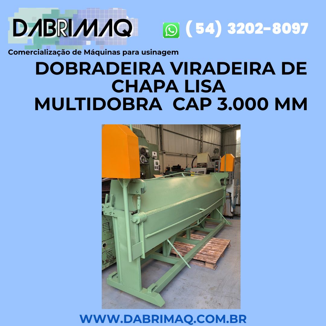 Dobradeira Viradeira de chapa lisa Multidobra