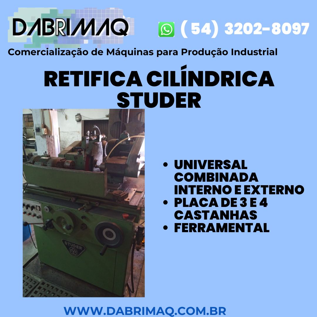 Retifica Cilíndrica STUDER Universal combinada interno e externo