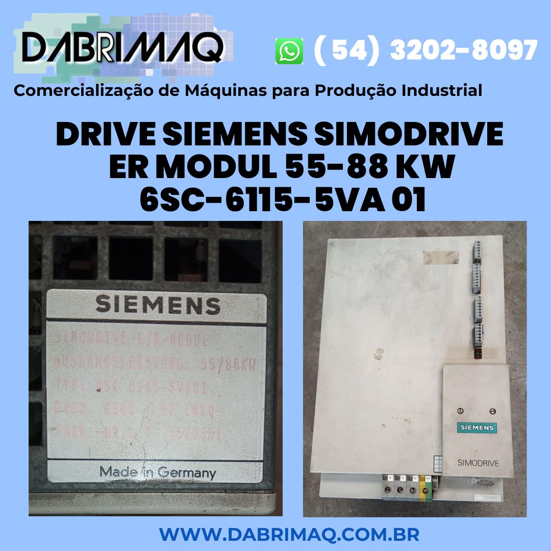 Drive Siemens Simodrive ER Modul 55-88 kw 6SC-6115-5VA 01