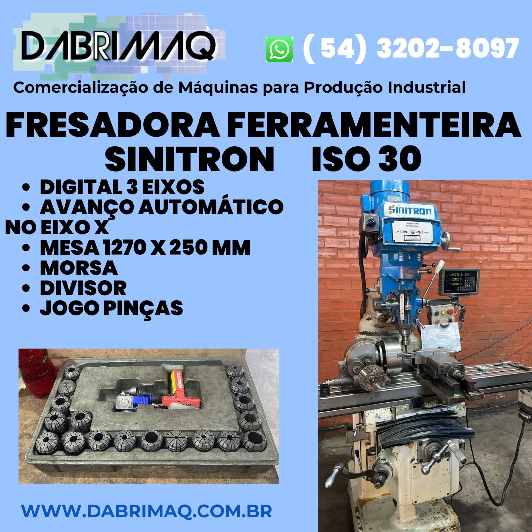 Fresadora Ferramenteira Sinitron ISO 30
