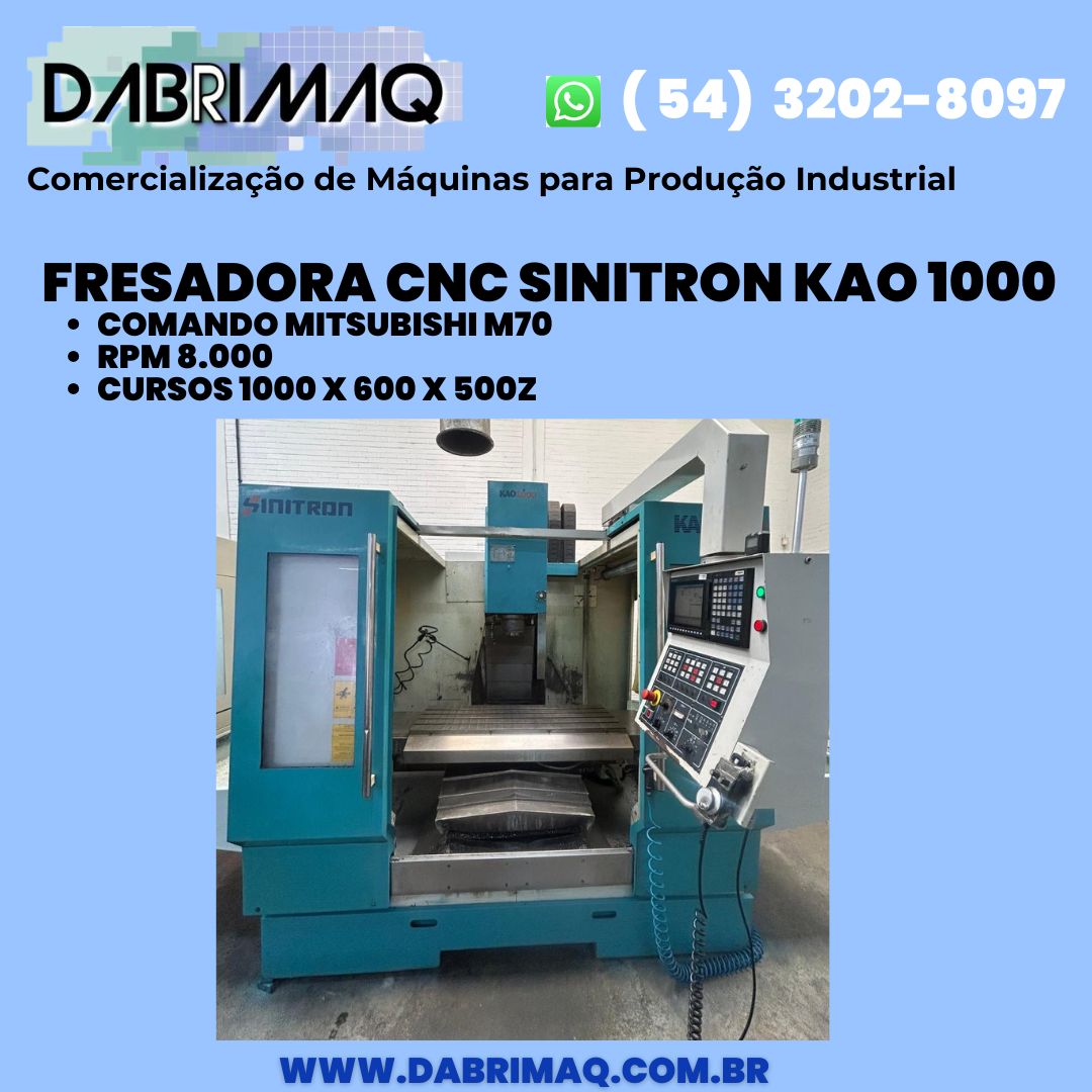 Fresadora CNC Sinitron KAO 1000
