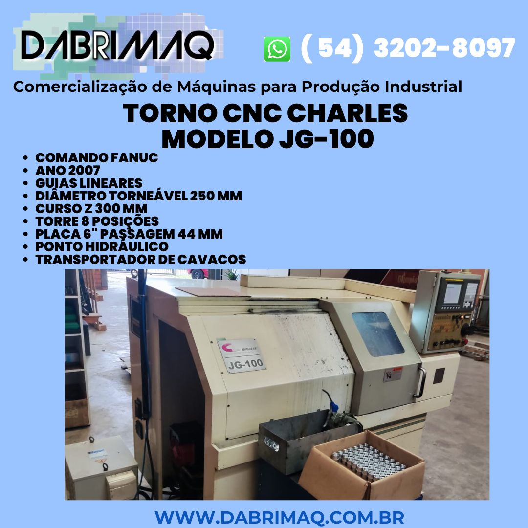 Torno CNC Charles Modelo JG-100