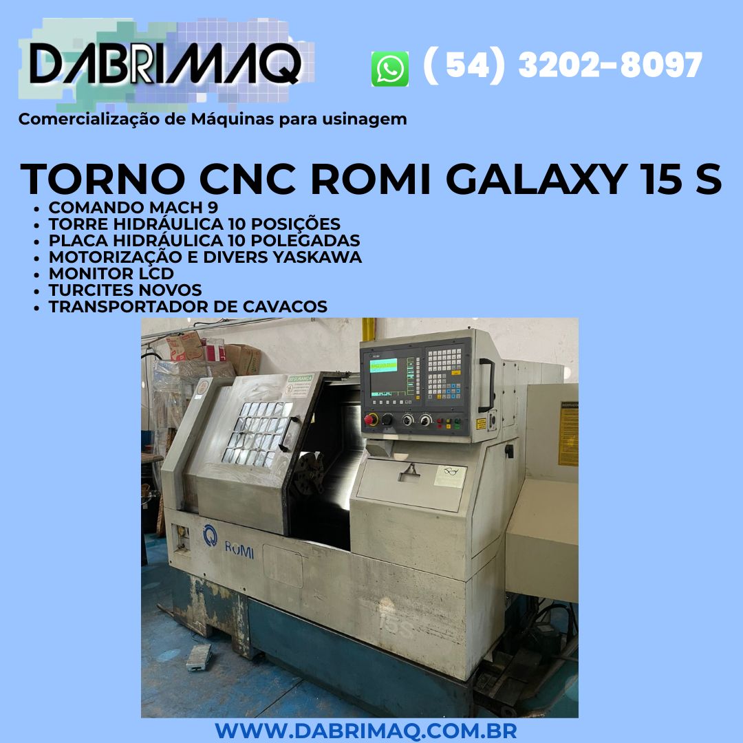 Torno CNC Romi Galaxy 15 s