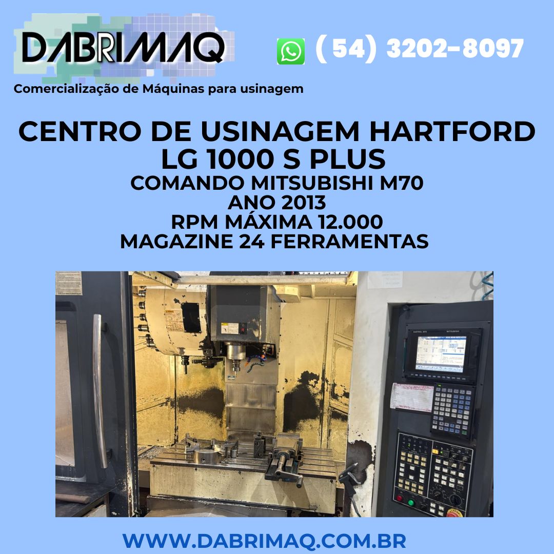 Centro de Usinagem Hartford LG 1000 S Plus