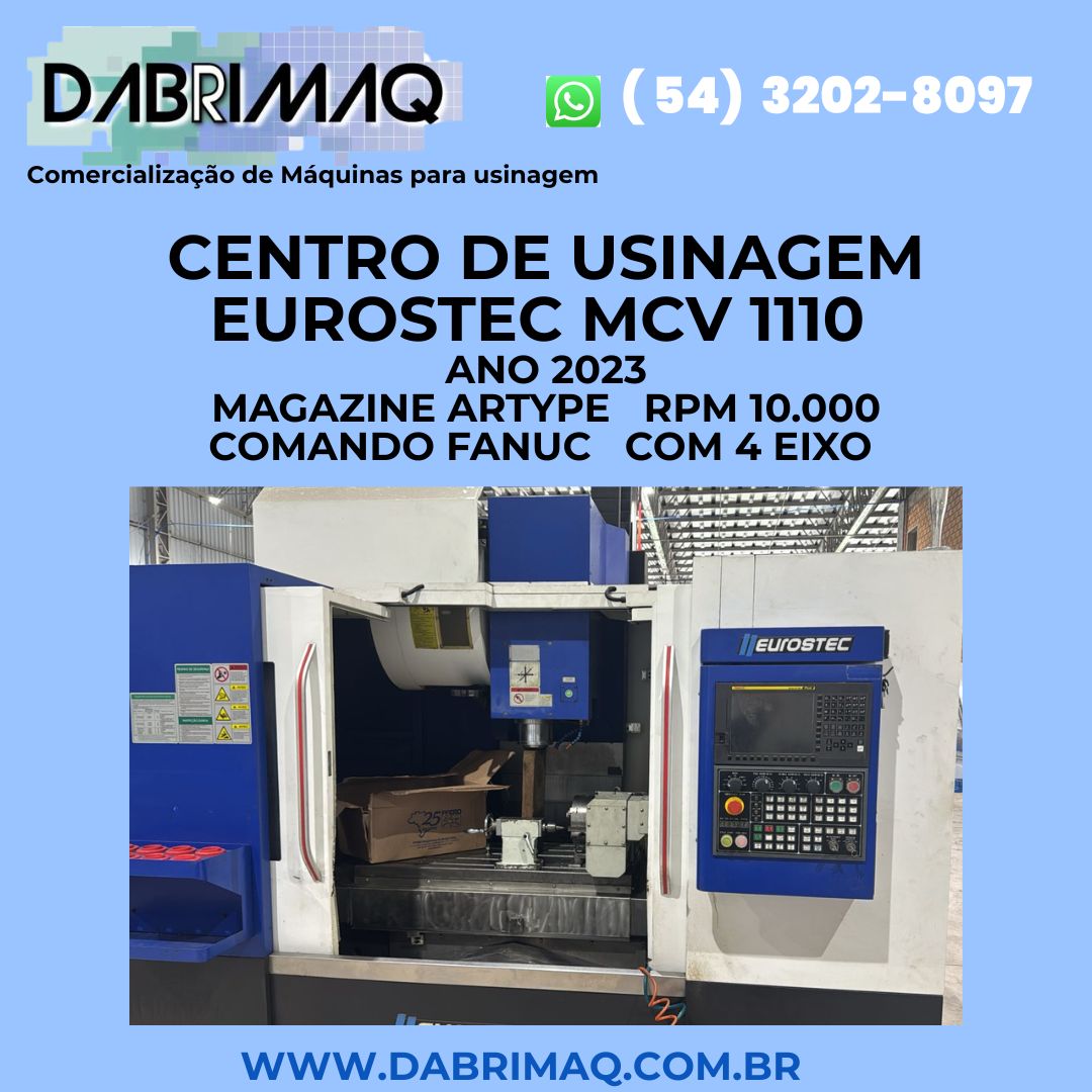 Centro de Usinagem Eurostec MCV 1110