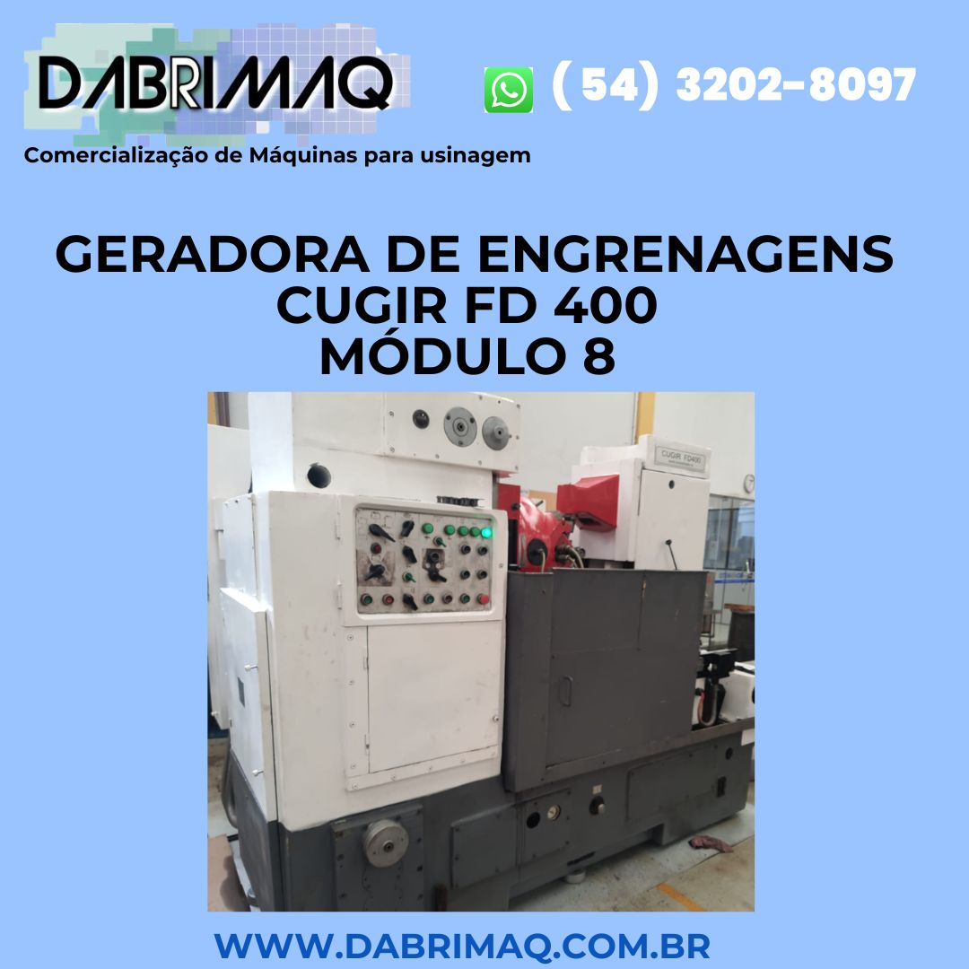 Geradora de Engrenagens  Cugir FD 400 Módulo 8