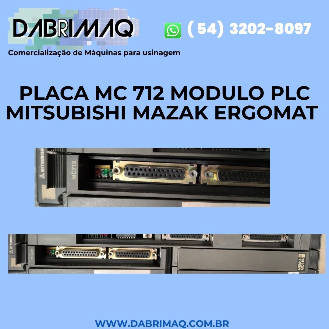 Placa MC 712 modulo PLC Mitsubishi Mazak Ergomat