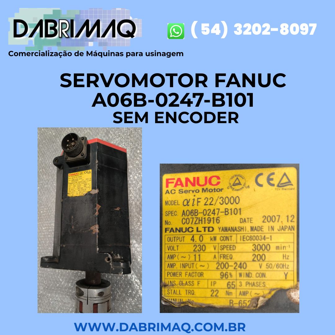 Servomotor Fanuc A06B-0247-B101