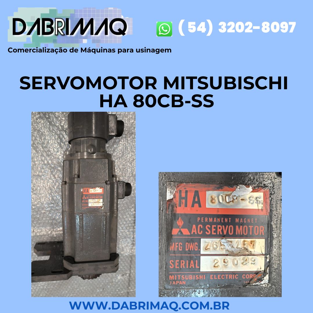 Servomotor Mitsubischi HA 80CB-SS
