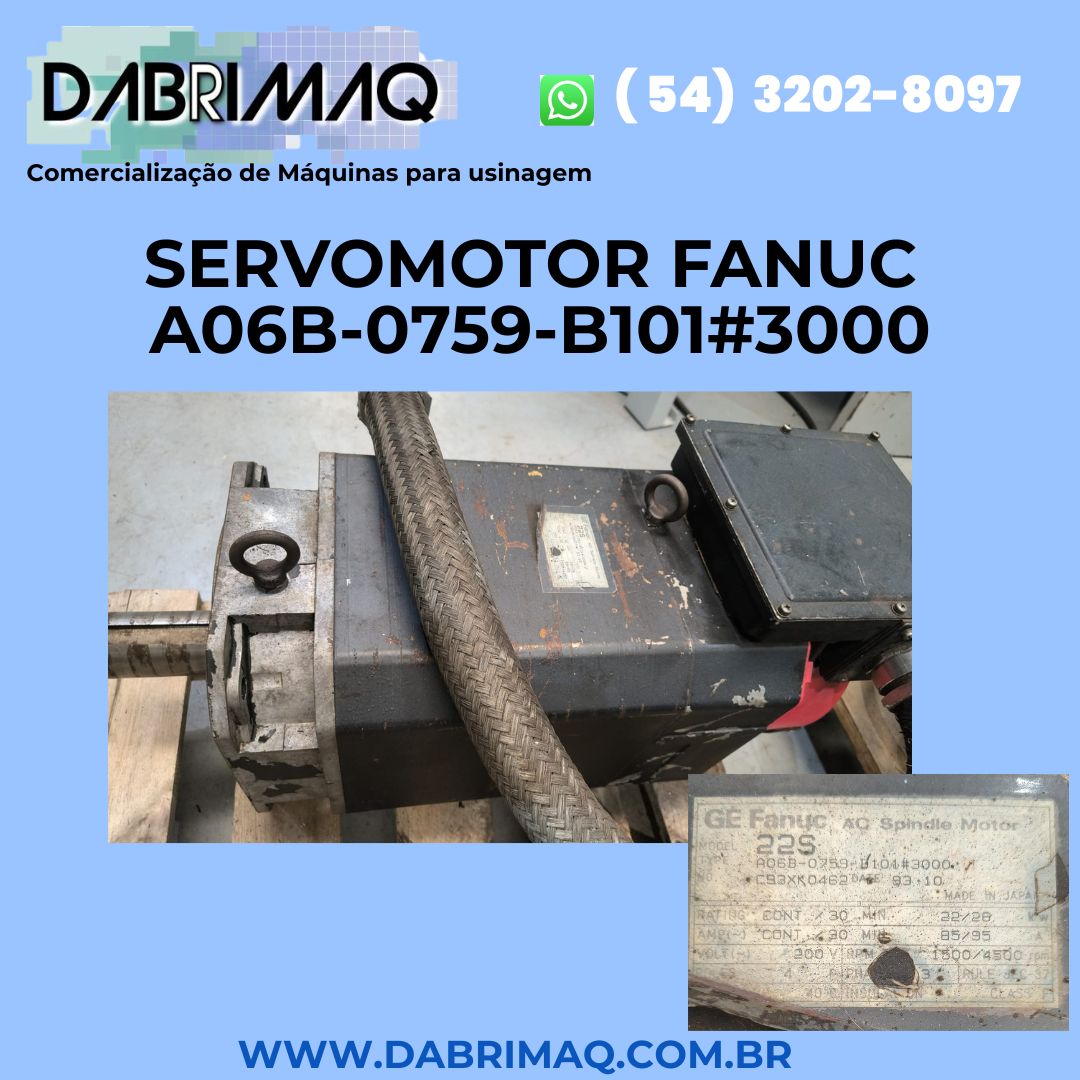 Servomotor Fanuc A06B-0759-B101#3000