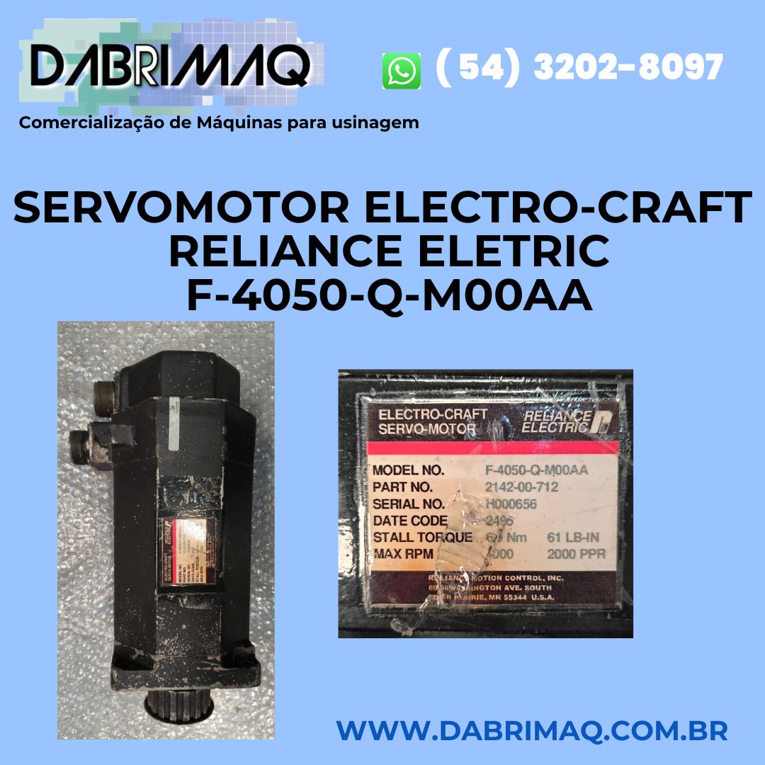 Servomotor Electro-Craft Reliance Eletric F-4050-Q-M00AA