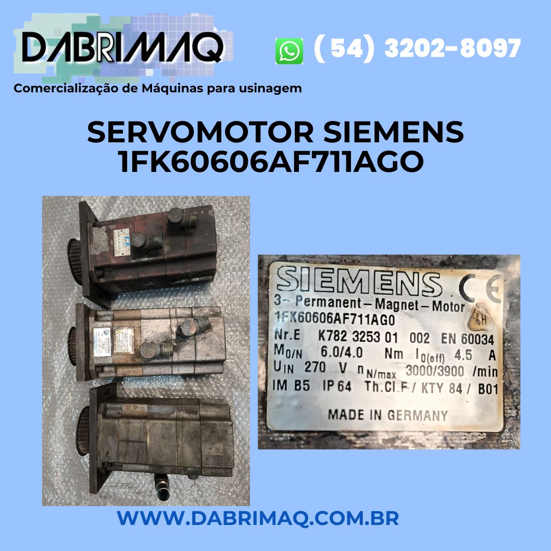 Servomotor Siemens 1FK60606AF711AGO