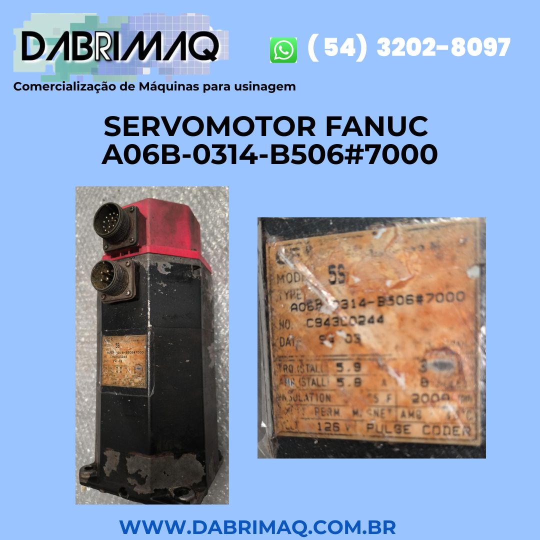 Servomotor Fanuc A06B-0314-B506#7000